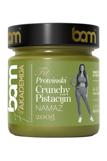 Crema proteica crujiente de pistacho con edulcorante