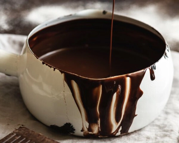 ganache de chocolate con vino de chocolate bam