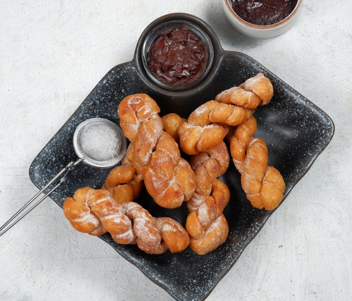 rosquillas de carnaval envueltas