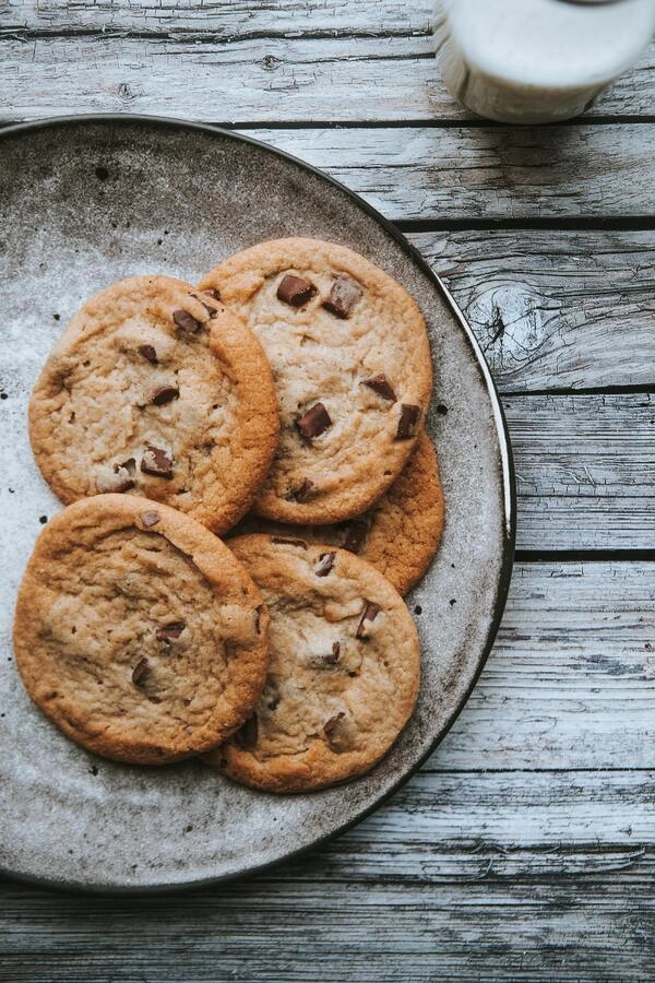 galletas veganas con trocitos de chocolate