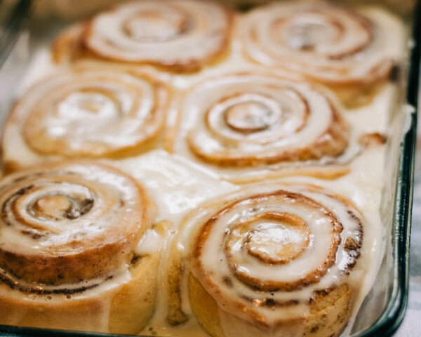 panecillos de canela sin levadura