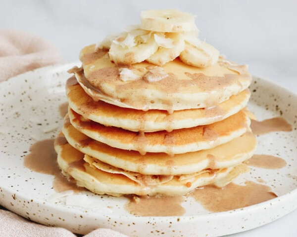 tortitas americanas con plátano